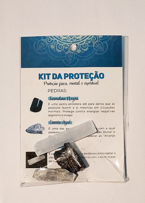 Kit de pedras para proteção