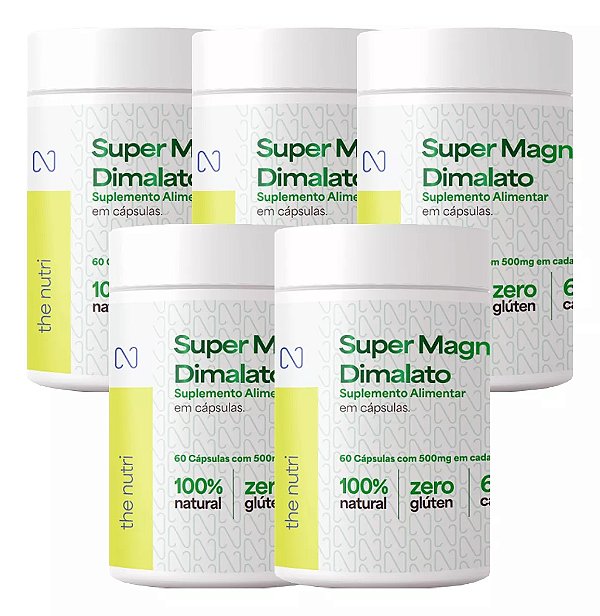 Kit 5 Super Magnésio Dimalato The Nutri