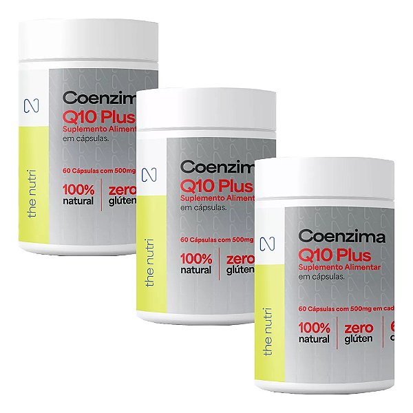 kit 3 Coenzima Q10 Plus - The Nutri