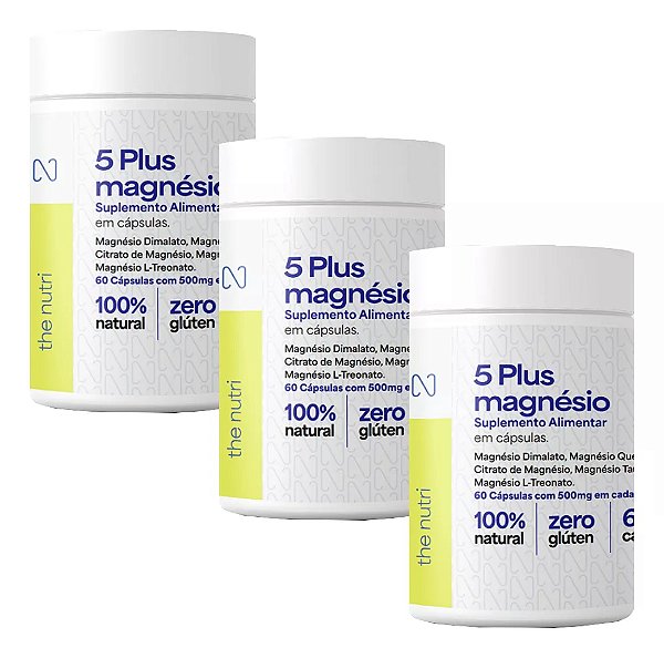 Kit 3 5 Plus Magnésio - The Nutri