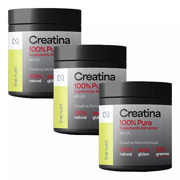 kit 3 Creatina The Nutri