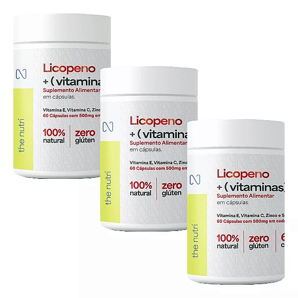 Kit 3 Licopeno + Vitaminas - The Nutri