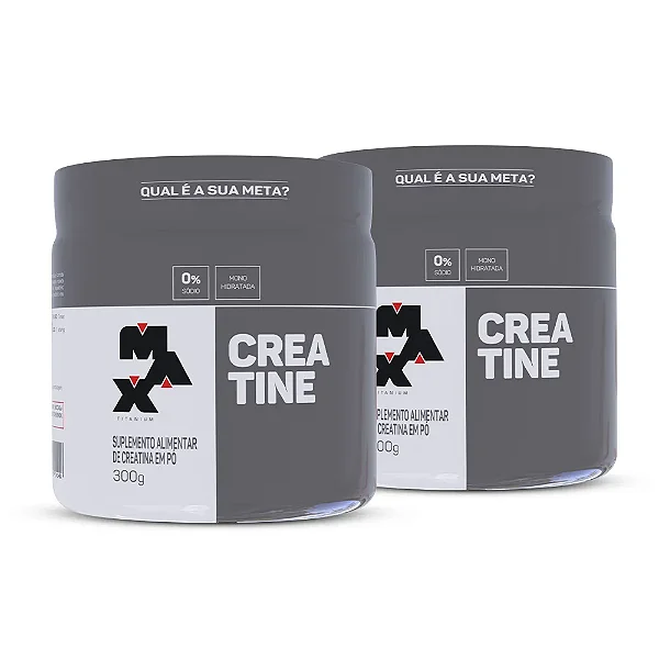 Kit 2x Creatina 300g - Max Titanium