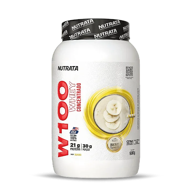 W100 Whey Concentrado 900g - Nutrata