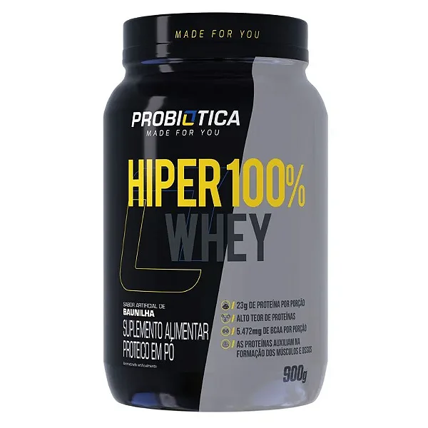 Hiper 100% Whey 900g - Probiótica