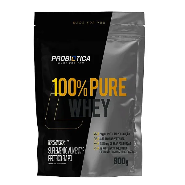 100% Pure Whey Refil 900g - Probiótica