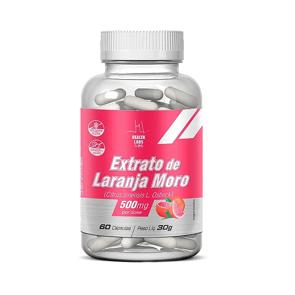 Extrato De Laranja Moro 60 Cápsulas