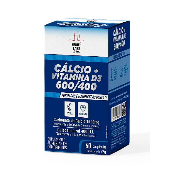 Cálcio D3 600 400 60 Cápsulas