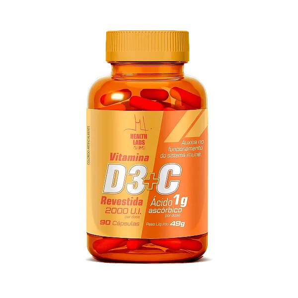 Vitamina D3 + Vitamina C 90 Cápsulas
