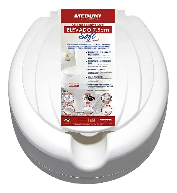 Assento Soft Elevado 13,5 CM
