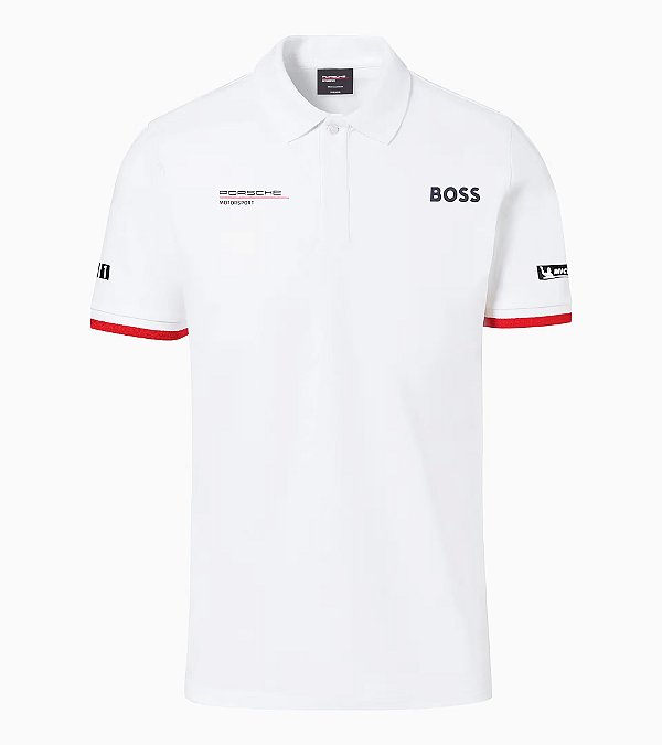 Camisa Polo Branca – Coleção Motorsport – Porsche x Boss