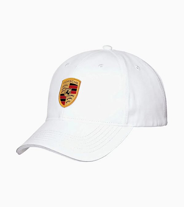 Boné com emblema Porsche - Branco