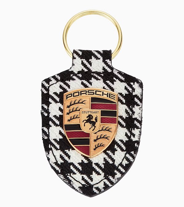 Chaveiro de Couro com Emblema Porsche - Pepita