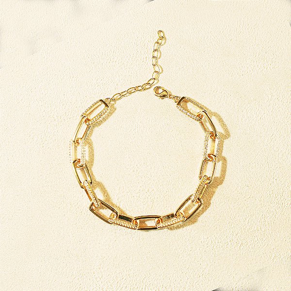 Pulseira Elos Com Micro Zircônia