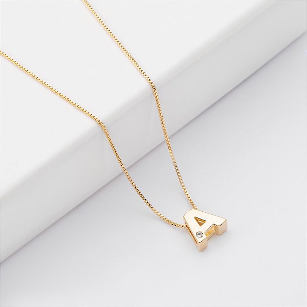 Colar Personalizado Inicial Charme