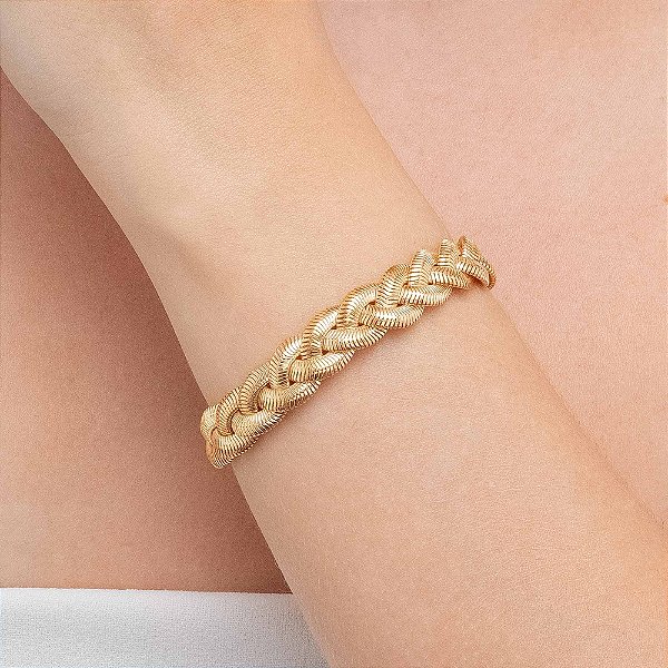 Pulseira Malha Trançada