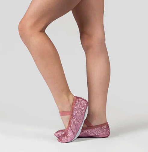 Sapatilha de Glitter Rosa