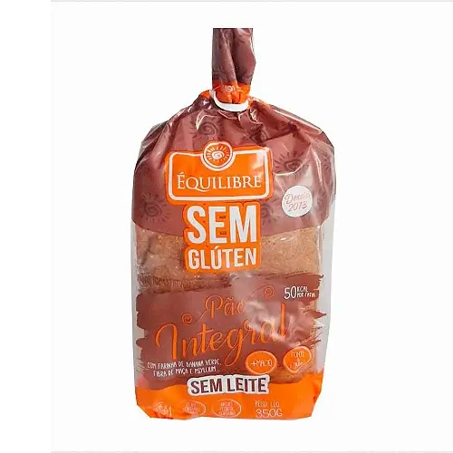 PÃO FORMA INTEGRAL SEM GLÚTEN 350G EQUILIBRE