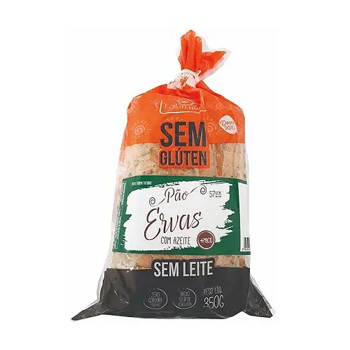 PÃO FORMA ERVAS C/AZEITE SEM GLÚTEN 350G EQUILIBRE