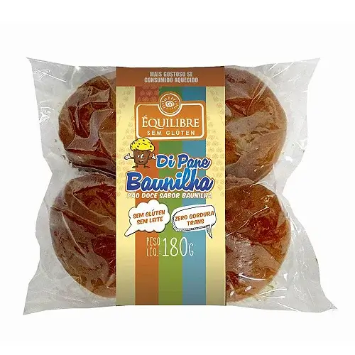 DIPANE BAUNILHA (PÃO DOCE) SEM GLÚTEN 180G