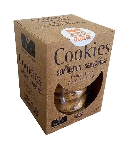 COOKIE BAUNILHA GOTAS CHOCO S/ GLÚTEN 160g