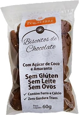BISCOITO CHOCOLATE S/ GLÚTEN 60G