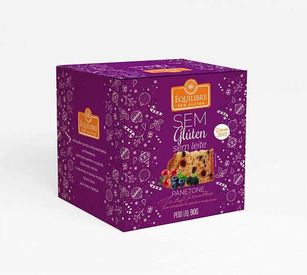 MINIPANETONE FRUTAS VERMELHAS S/GLÚTEN S/LEITE 90g