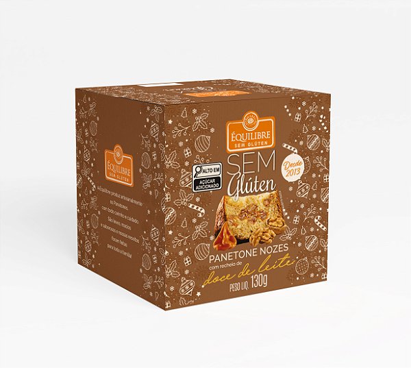 MINIPANETONE NOZES DOCE LEITE S/GLÚTEN 130g