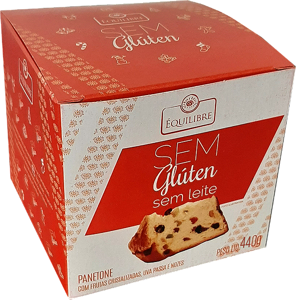PANETONE DE FRUTAS S/GLÚTEN S/LEITE 440g