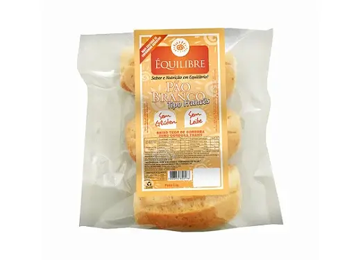 PÃO BRANCO TIPO FRANCÊS S/GLÚTEN S/LACTOSE 150g (3un)