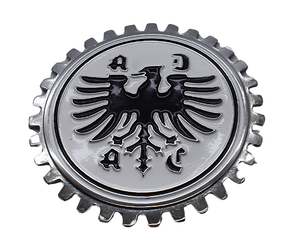 Emblema Escudo Eráldica Brasão Águia Deutschland Porshe, Fusca, Kombi - Branco