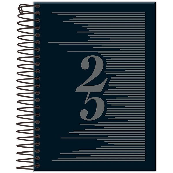 AGENDA 2025 COMPACTA PRETA 176F.123X170MM