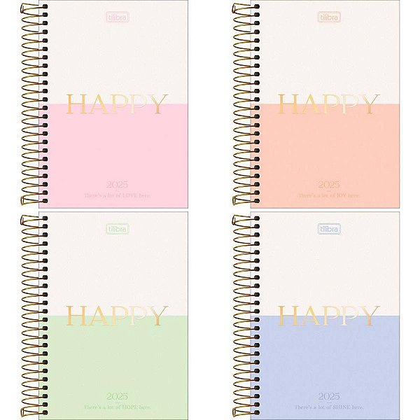 AGENDA 2025 HAPPY CD ESP 176FLS 129X187MM