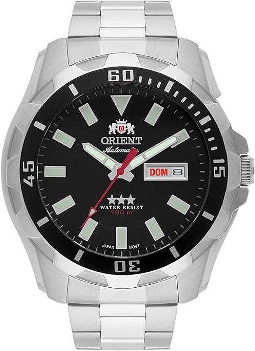 Relógio Orient Automático Masculino Prata 469SS078F P1SX