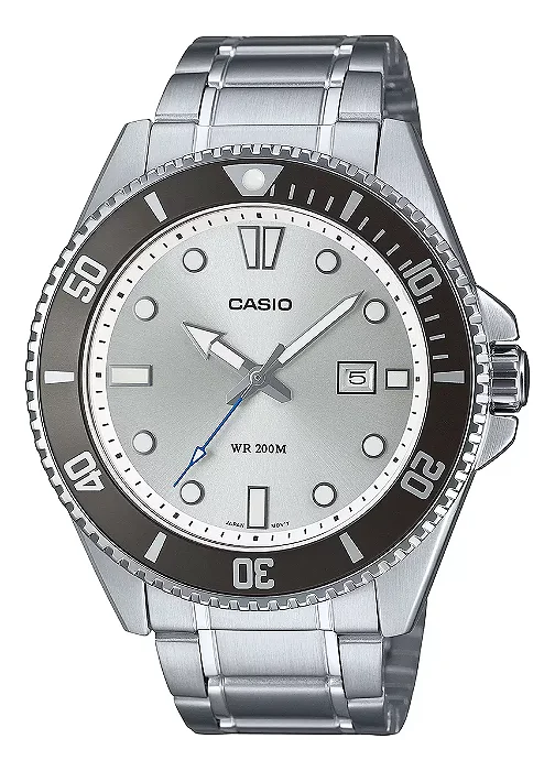 Relógio CASIO DURO Branco 44mm MDV-107D-7AVDF 200m