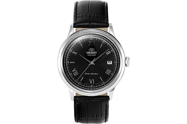 Relógio Orient Bambino Versão 2 Automático Prata FAC00004B0 – Design Clássico Preto e Números Romanos