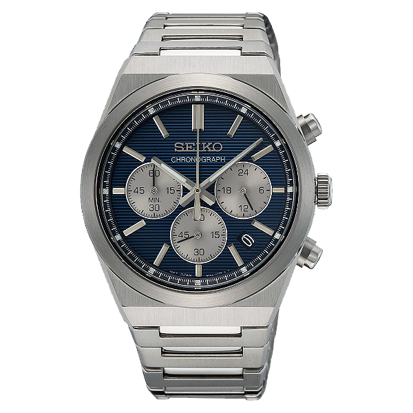 Relógio Seiko Cronografo SSB453 Azul Safira