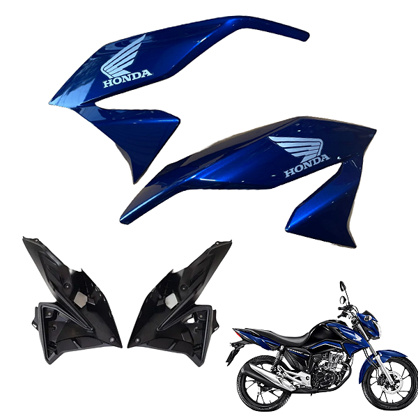 Asa Tanque Cg Titan 160 Modelo 2022 Azul Spence 2024 + Complementos (PAR)