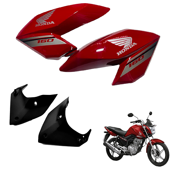 Asa Tanque Cg Fan 160 Vermelha 2017 + Complementos (PAR)