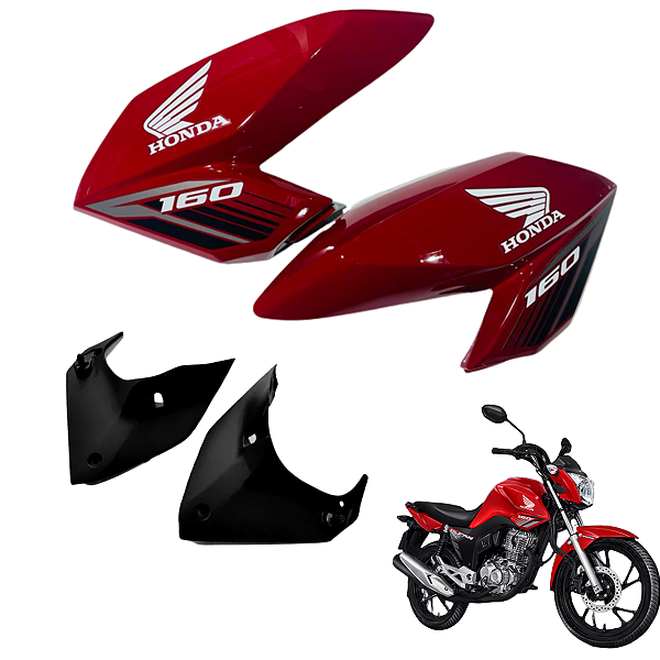 Asa Tanque Cg Fan 160 Vermelha 2018 + Complementos (PAR)