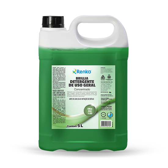 Brillia Detergente de Uso Geral Concentrado - 5 Litros
