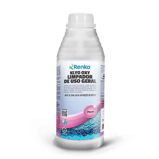 Klyo Oxy Limpador de Uso Geral à Base de Peróxido Floral - 1 Litro
