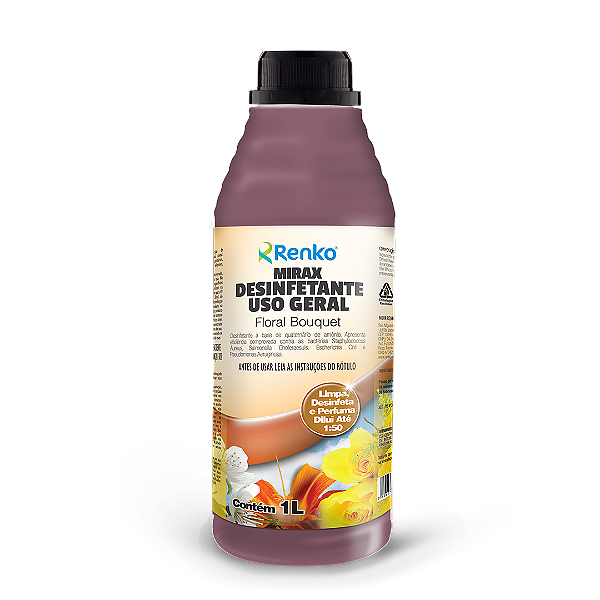 Mirax Desinfetante Alta Diluição Floral Bouquet - 1 Litro