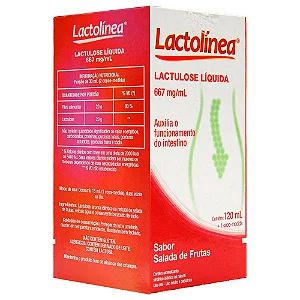 Lactolinea, Lactulose Liquida Sabor Salada de Frutas 120ml