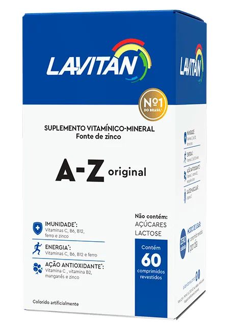 Lavitan Suplemento Vitamínico A-Z Original 60 Comprimidos