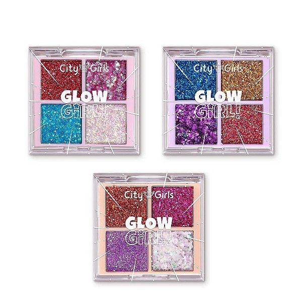 Box Paleta de Glitter Glow Girl