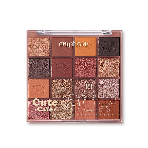 Box Paleta de Sombras Cute Café
