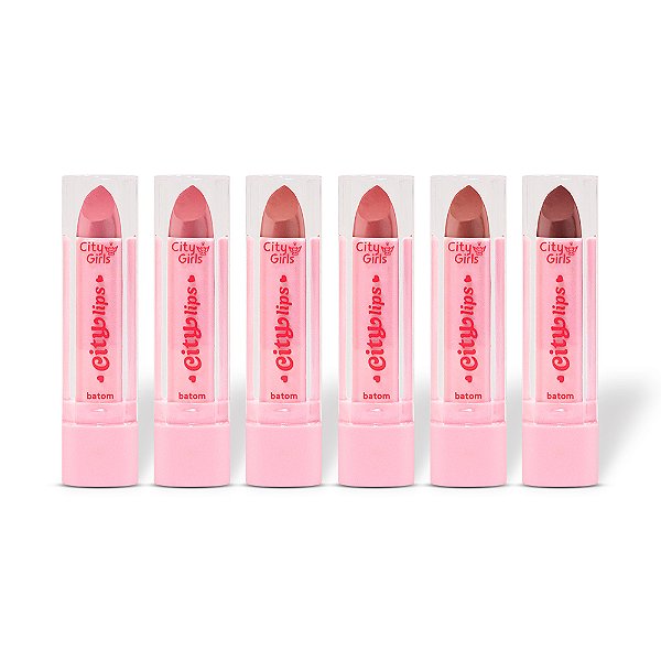 Box Batom em Bala City Lips - Box A