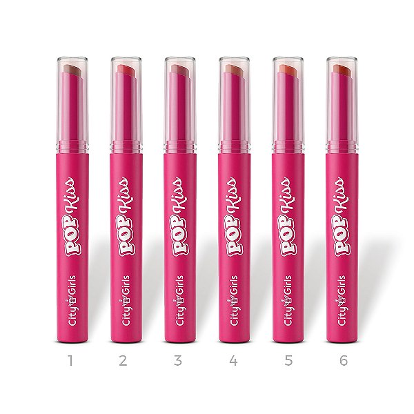 Box Batom Stick Pop Kiss