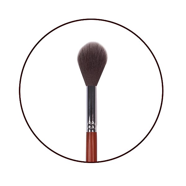 Pincel Para Blush e Iluminador Brown Line 38